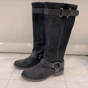 Ugg Suede Black riding boots size 7